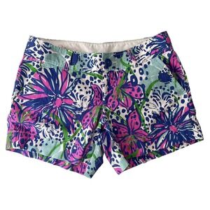 Lilly Pulitzer Callahan Floral Jungle Fun Shorts size 0